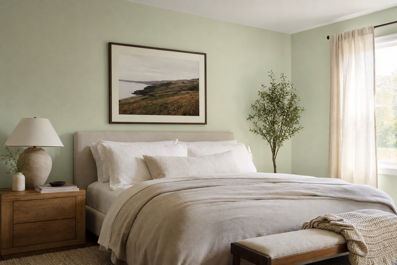 Pine Barrens by Benjamin Moore on interiors