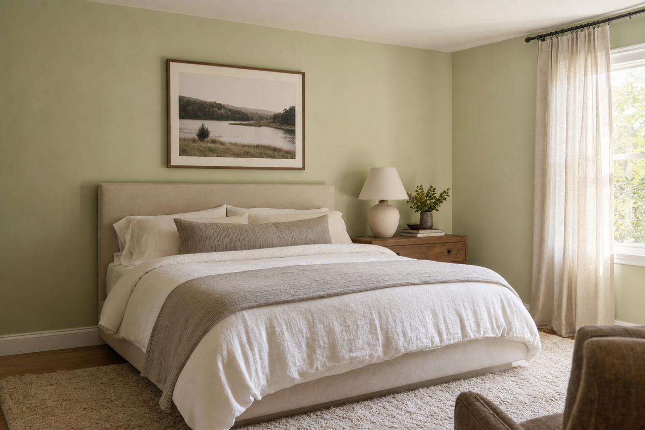 Spring Valley by Benjamin Moore on interiors