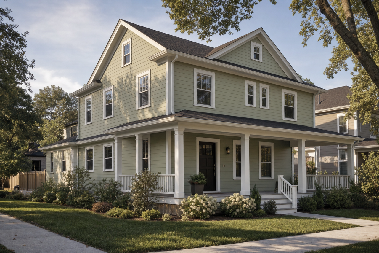Palisades Park by Benjamin Moore on exterior