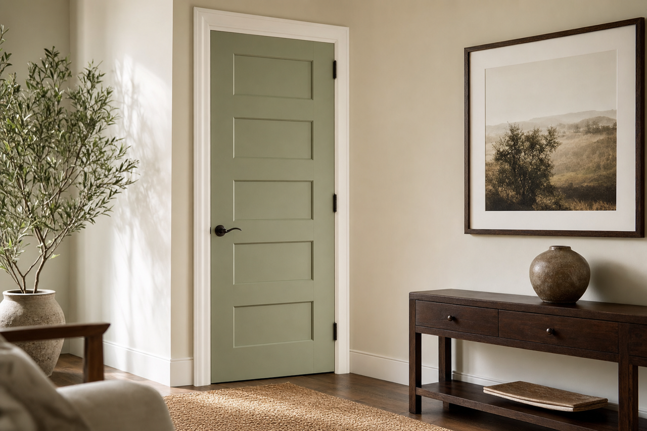 Land of Liberty by Benjamin Moore on interior-doors
