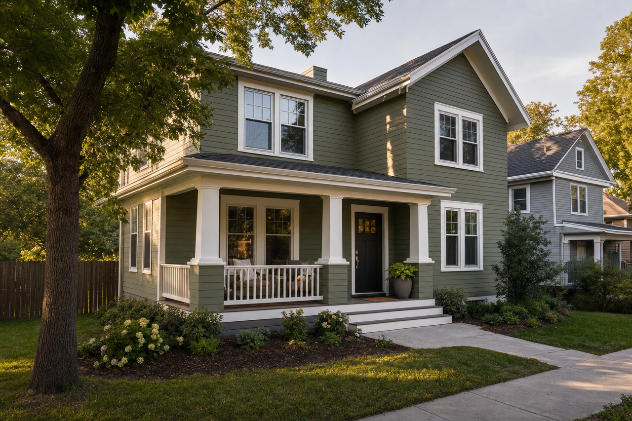 Alligator Alley by Benjamin Moore on exterior