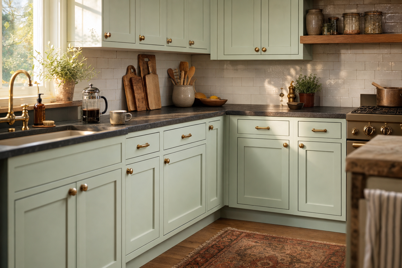 Jack by Benjamin Moore on cabinets