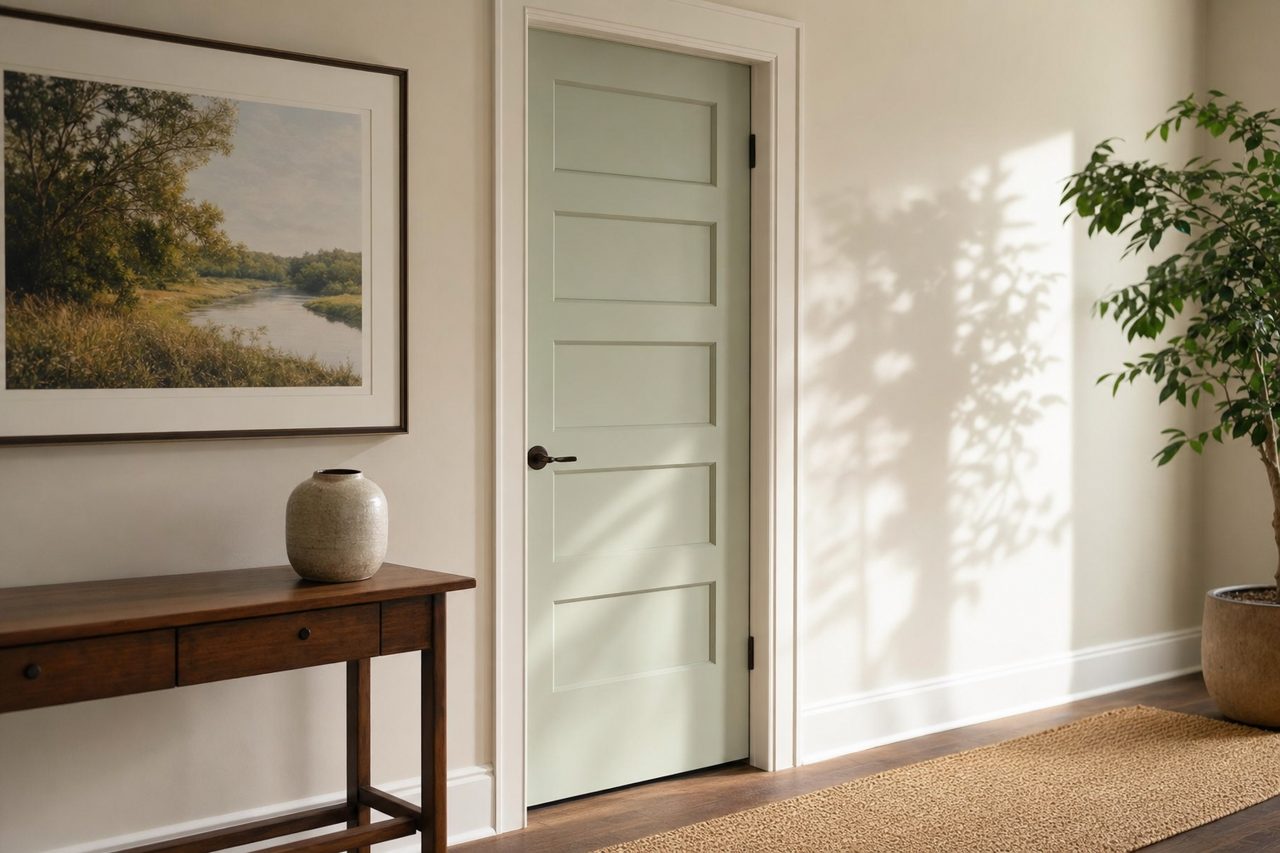 Jack by Benjamin Moore on interior-doors