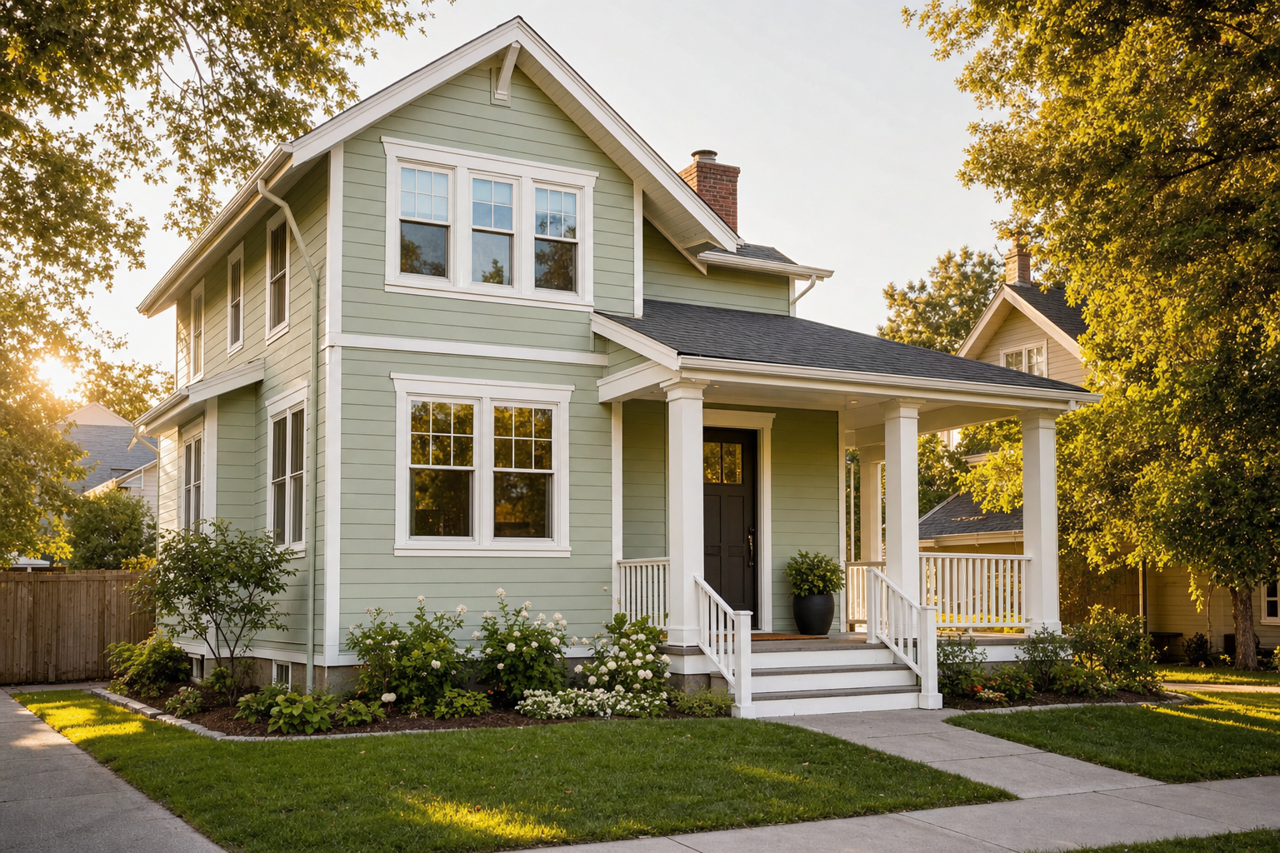 Cedar Grove by Benjamin Moore on exterior
