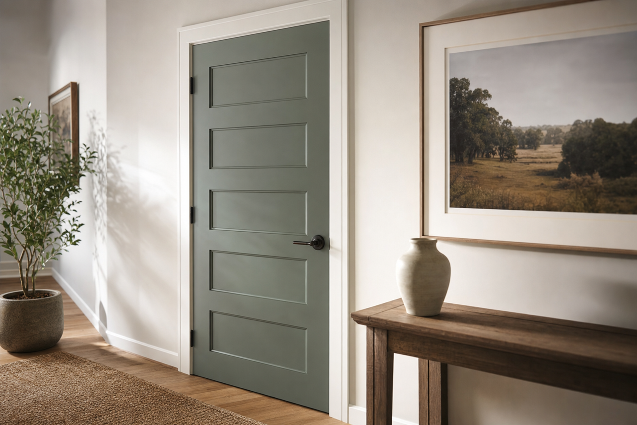 Holiday by Benjamin Moore on interior-doors