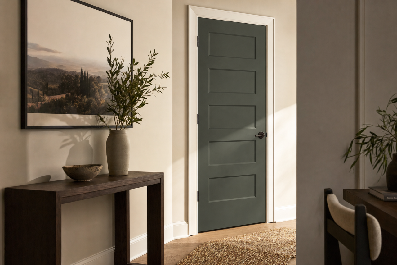 Dakota by Benjamin Moore on interior-doors