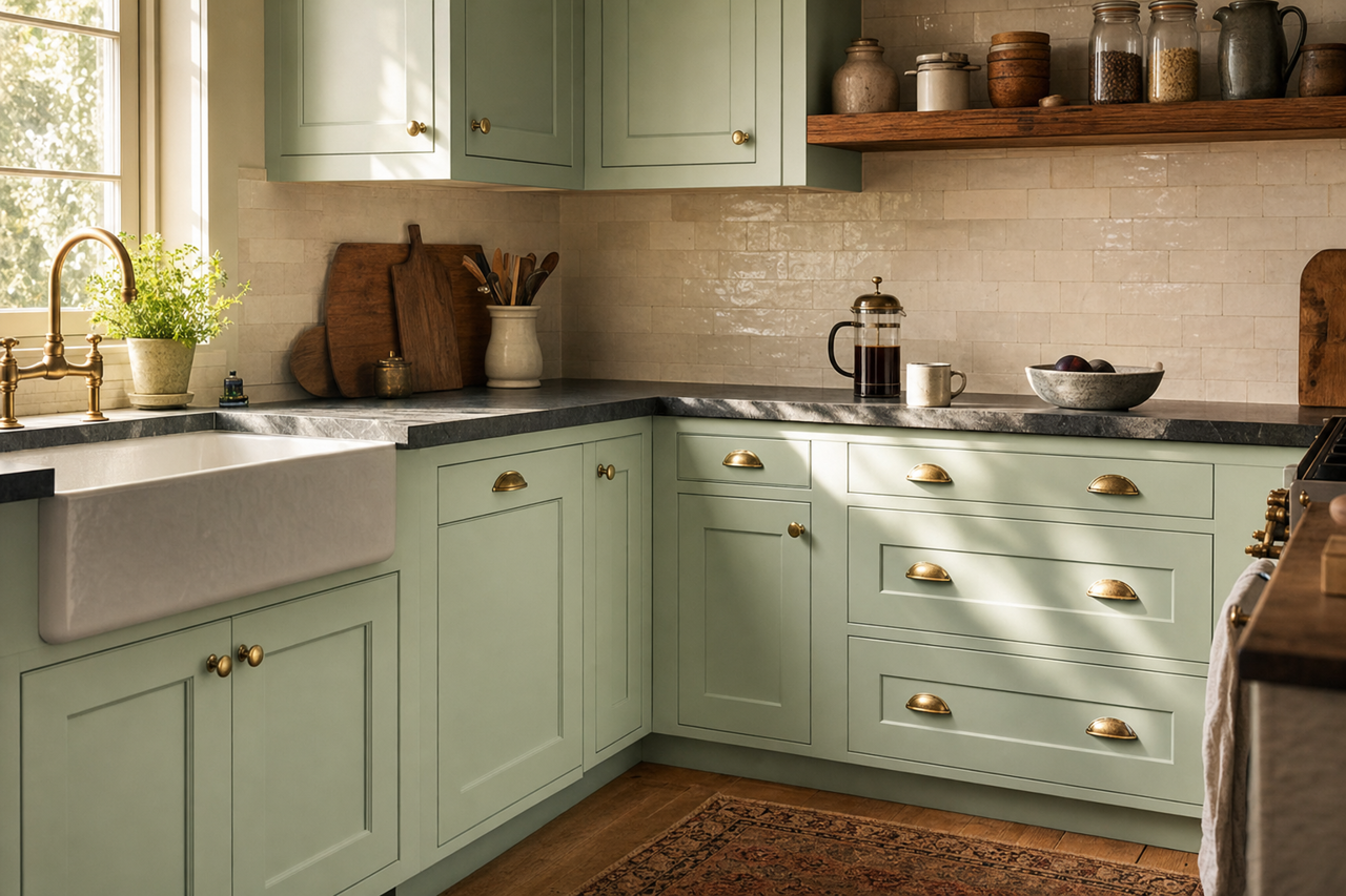 Nob by Benjamin Moore on cabinets