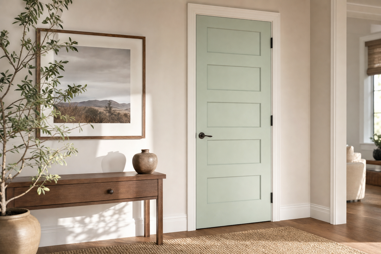 Nob by Benjamin Moore on interior-doors