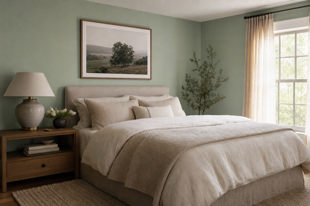 Pine Forest by Benjamin Moore on interiors