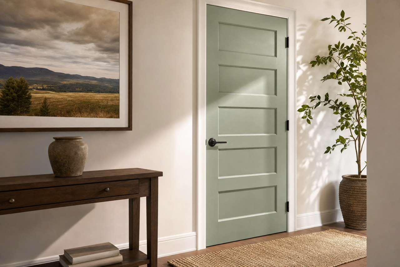 Norway by Benjamin Moore on interior-doors