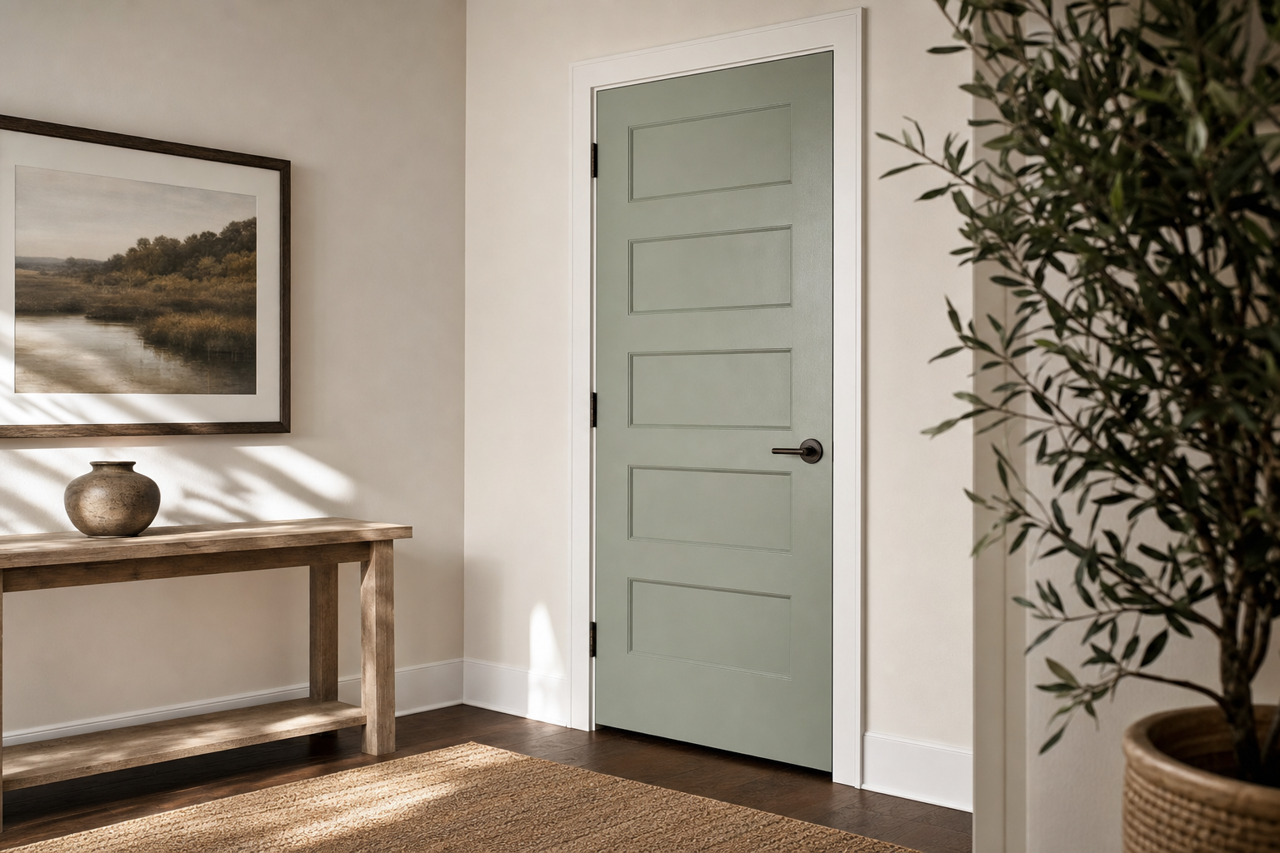 Adirondack by Benjamin Moore on interior-doors