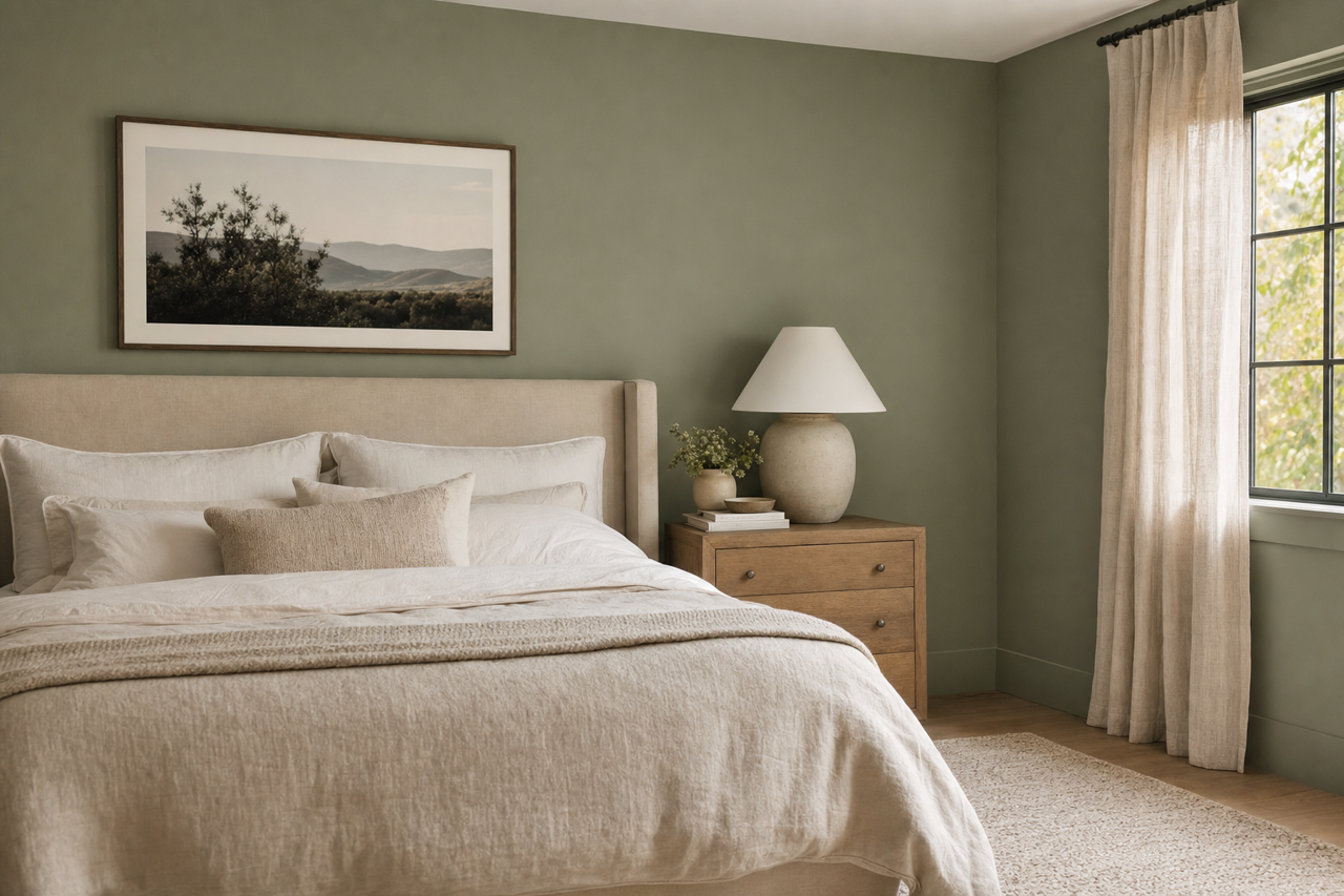 Cedar Path by Benjamin Moore on interiors