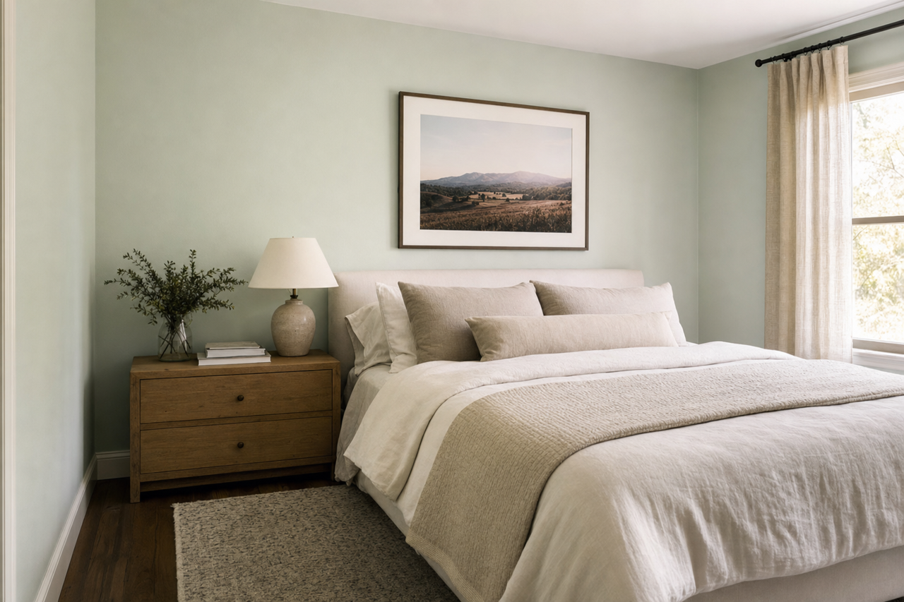 Sage by Benjamin Moore on interiors