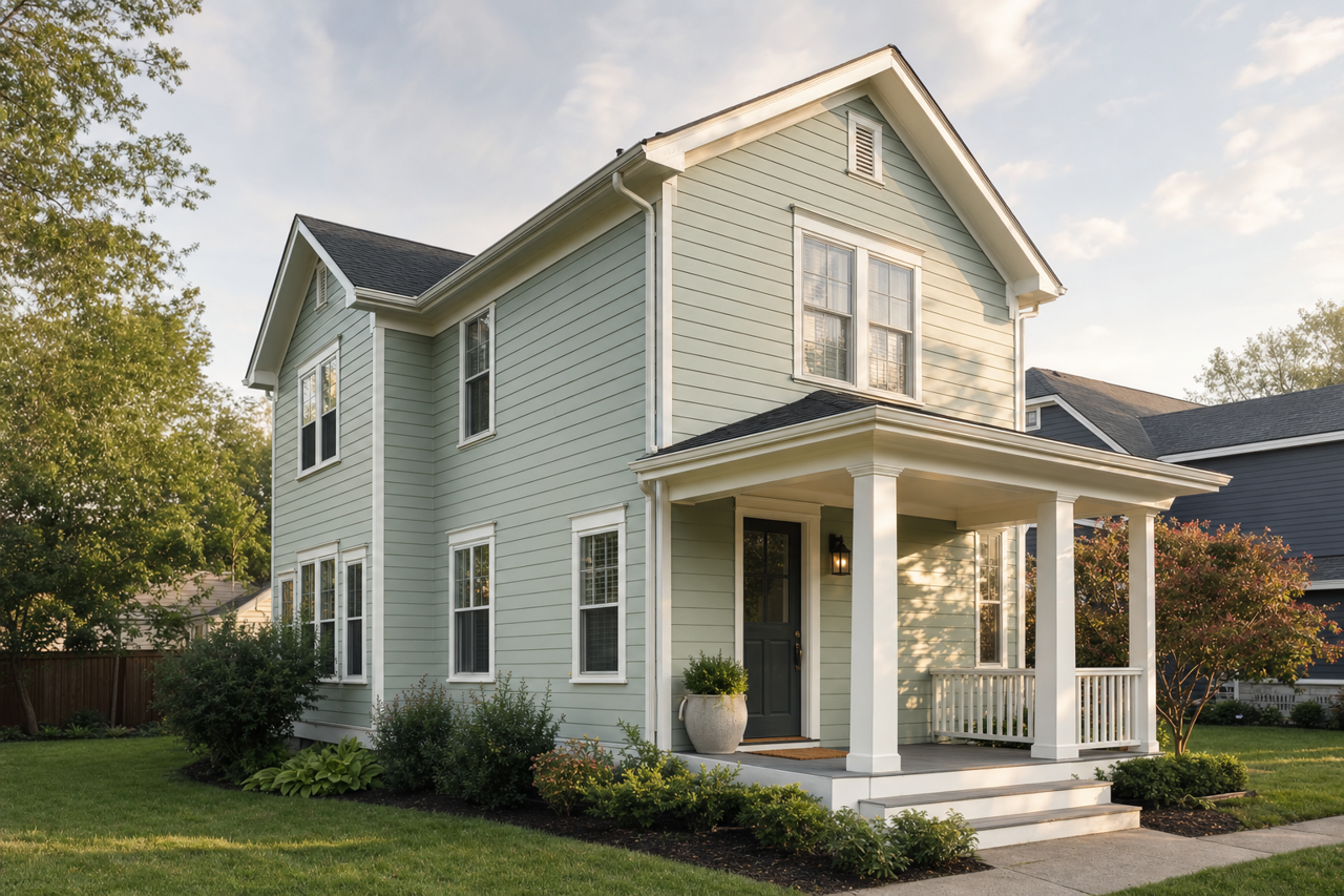 Woodland by Benjamin Moore on exterior