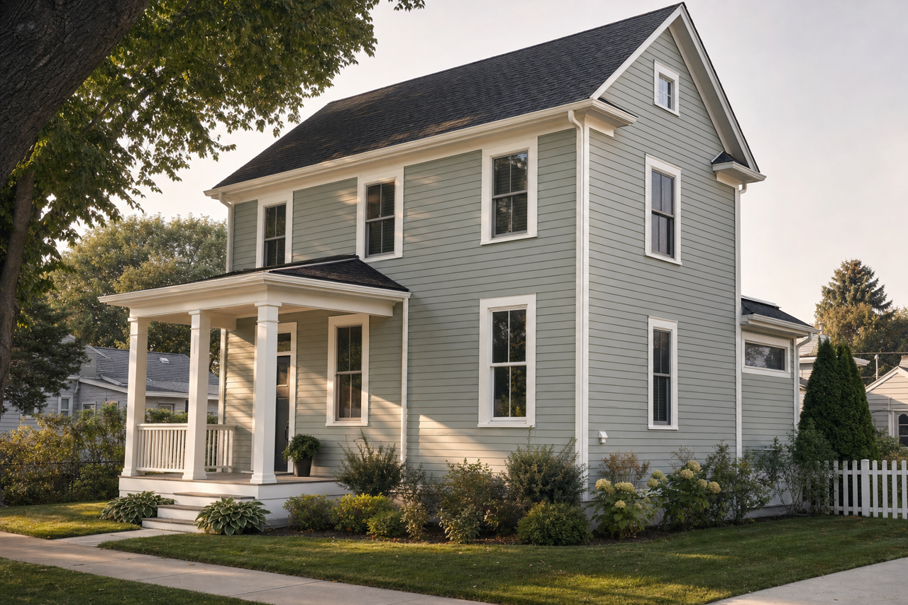 Herb by Benjamin Moore on exterior