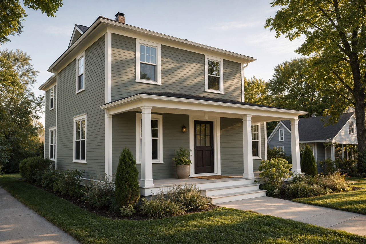 Rosepine by Benjamin Moore on exterior