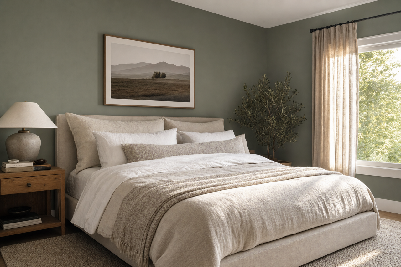 Rosepine by Benjamin Moore on interiors