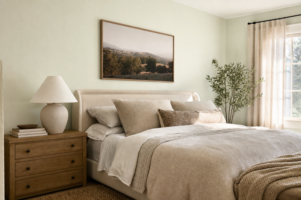 Woodland by Benjamin Moore on interiors