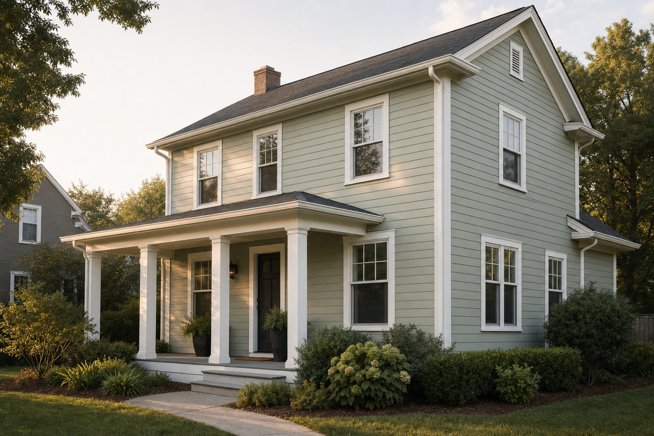 Garden Path by Benjamin Moore on exterior