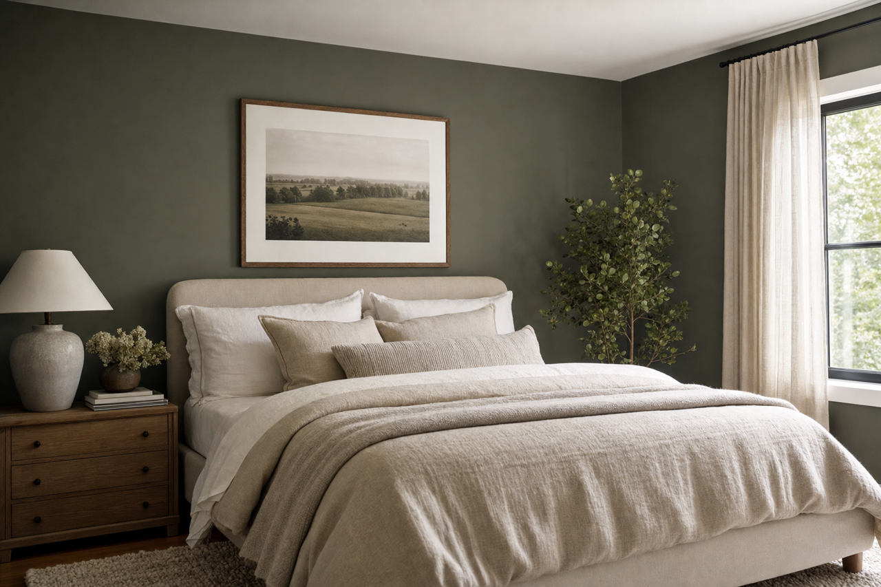 Backwoods by Benjamin Moore on interiors