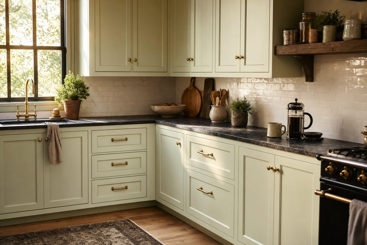 Par Four by Benjamin Moore on cabinets