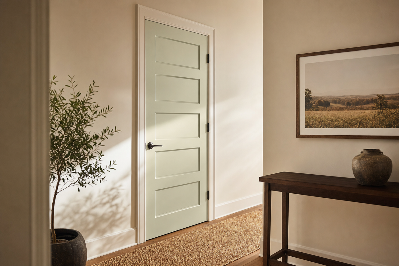 Tea by Benjamin Moore on interior-doors