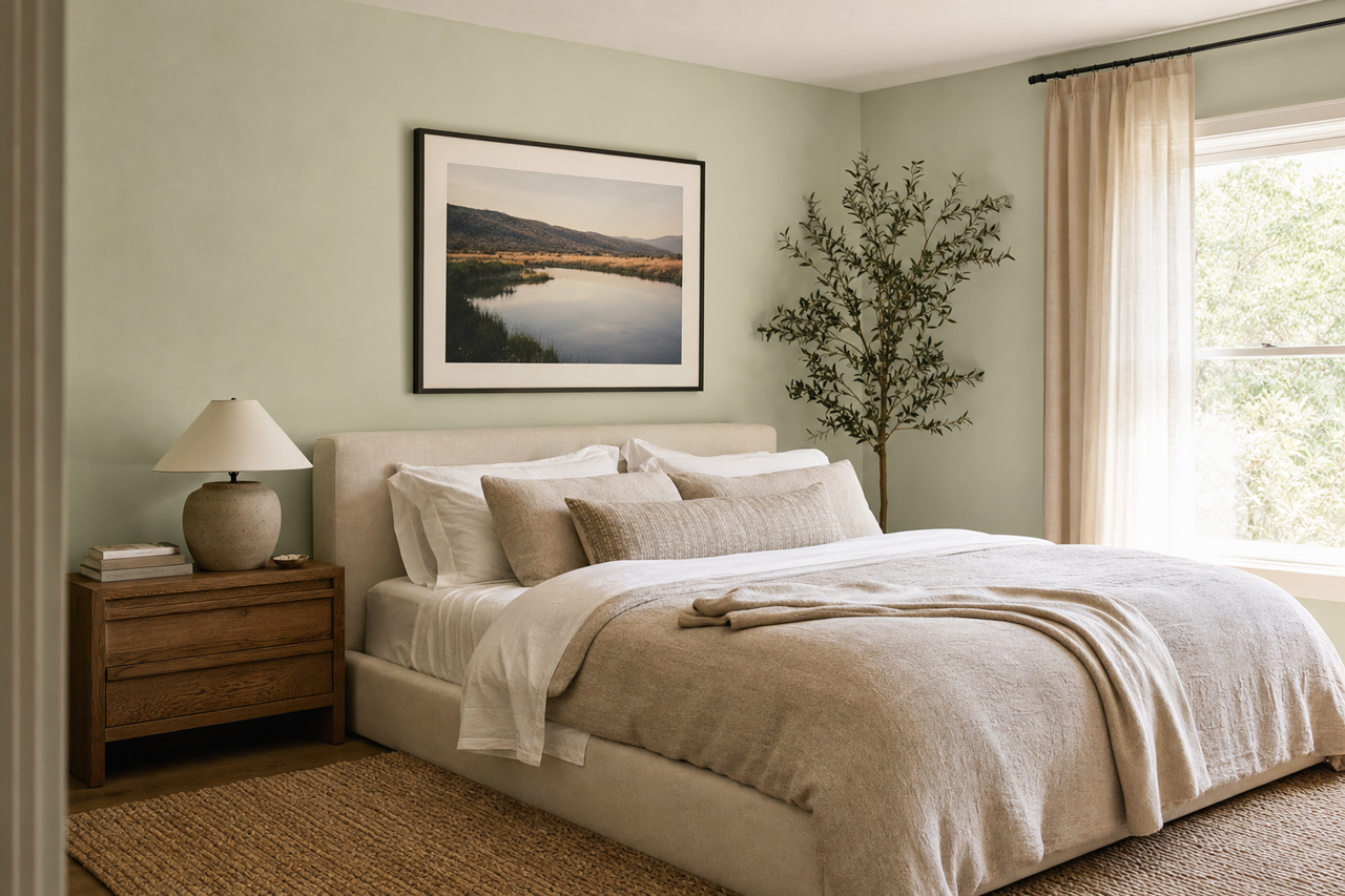 Tea by Benjamin Moore on interiors