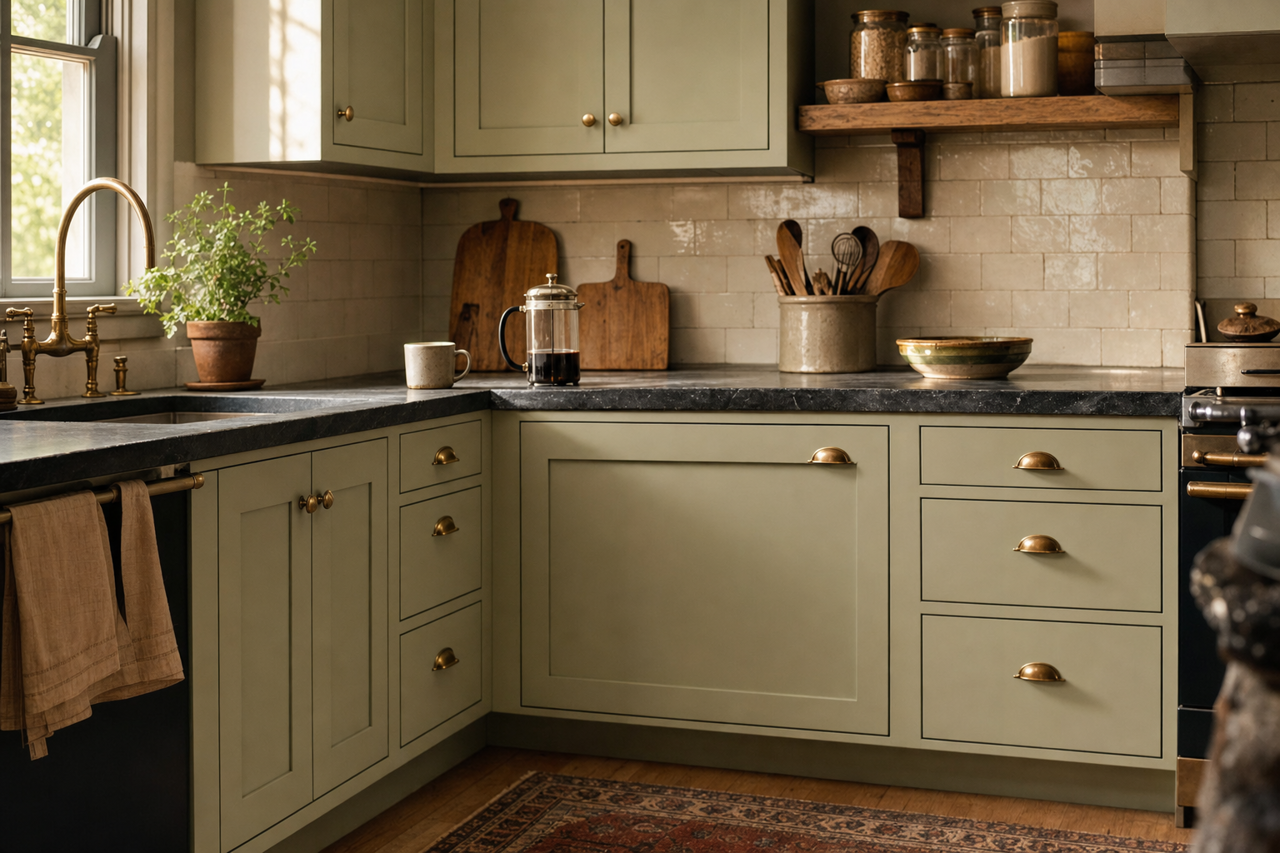 Weekend by Benjamin Moore on cabinets