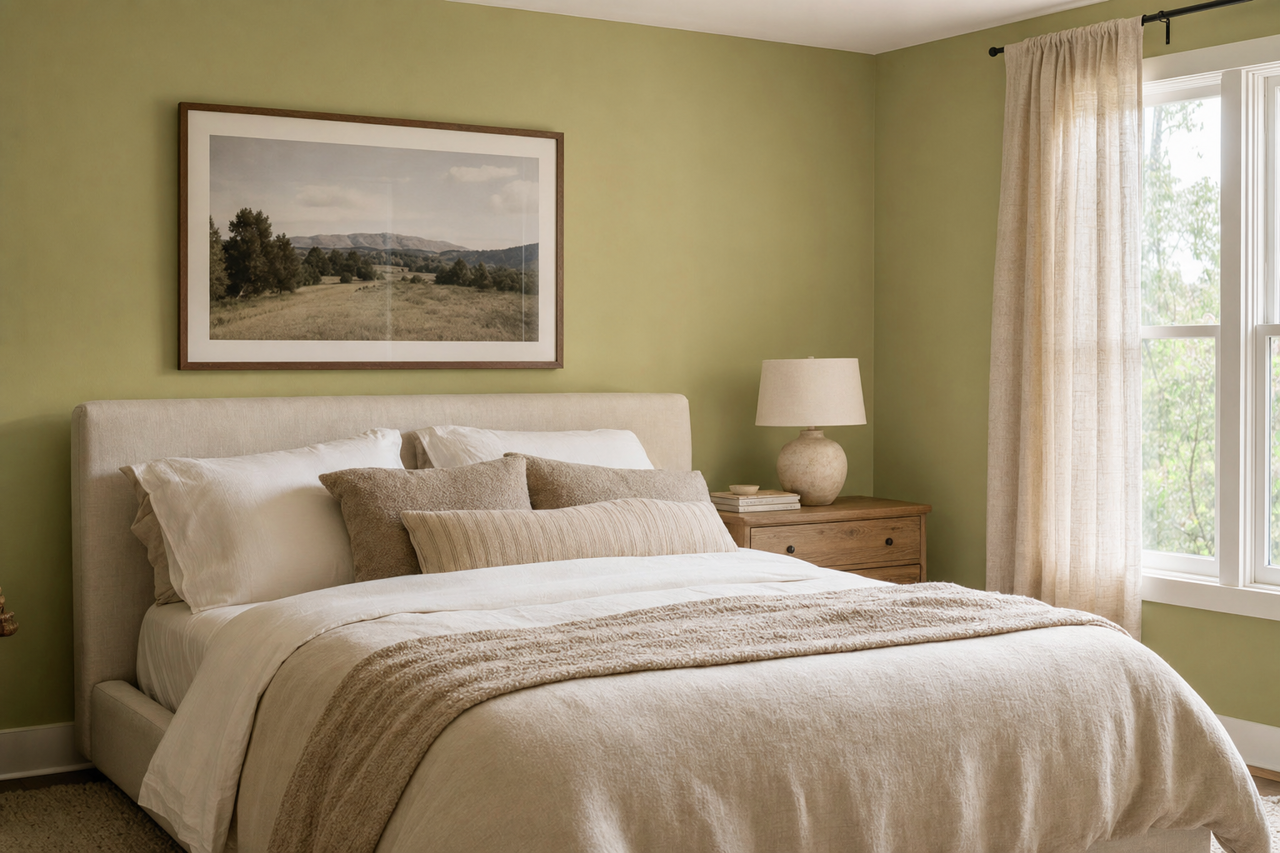 Misted by Benjamin Moore on interiors