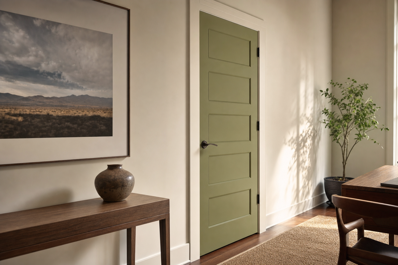Home by Benjamin Moore on interior-doors