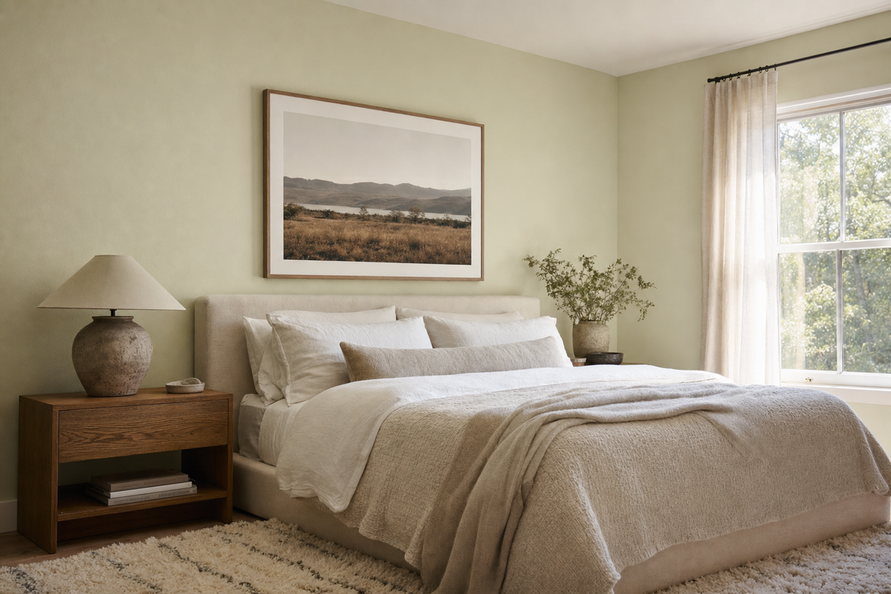 Mosaic Glass by Benjamin Moore on interiors