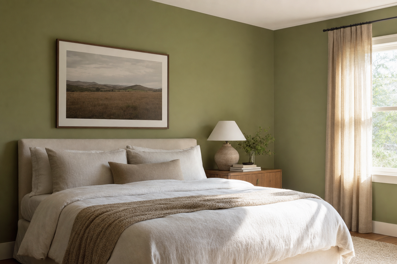 Oak by Benjamin Moore on interiors