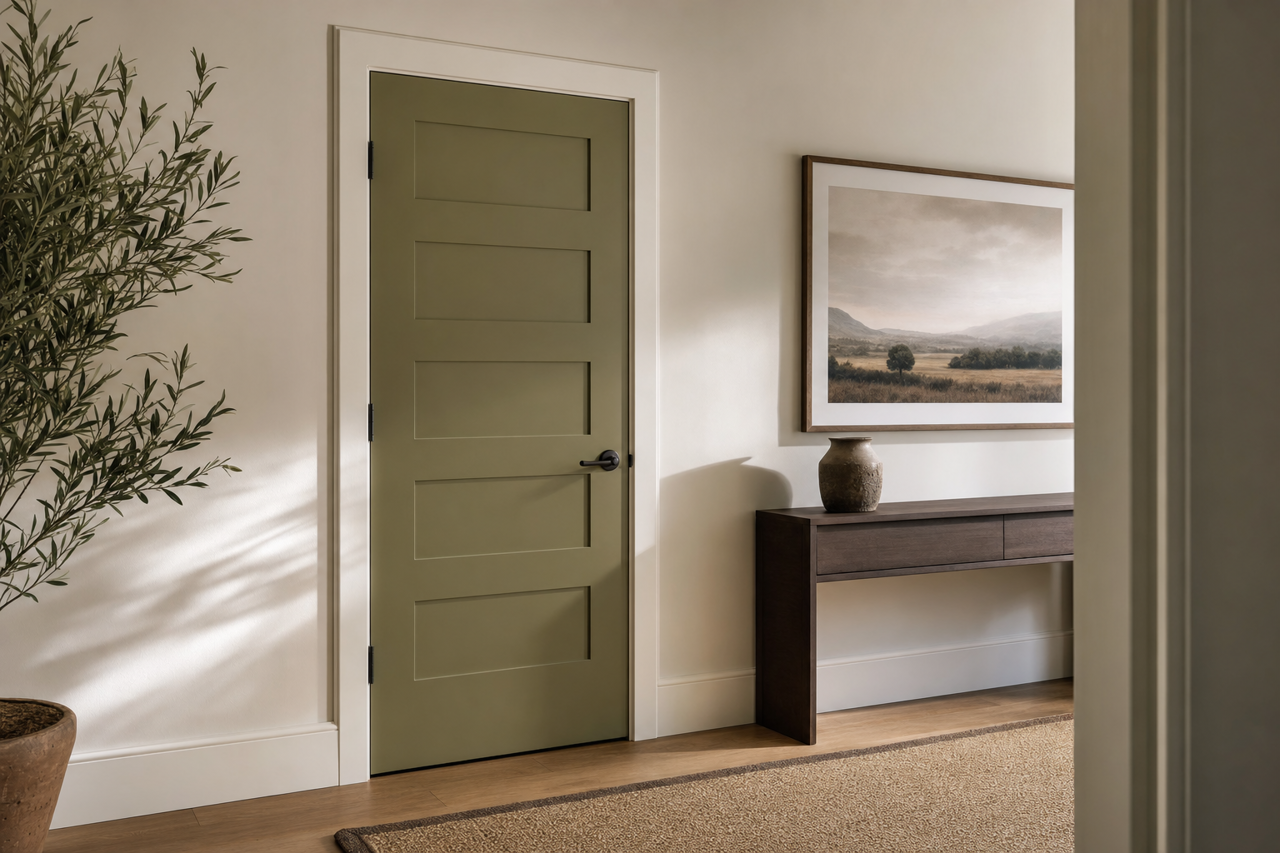 Pine Brook by Benjamin Moore on interior-doors