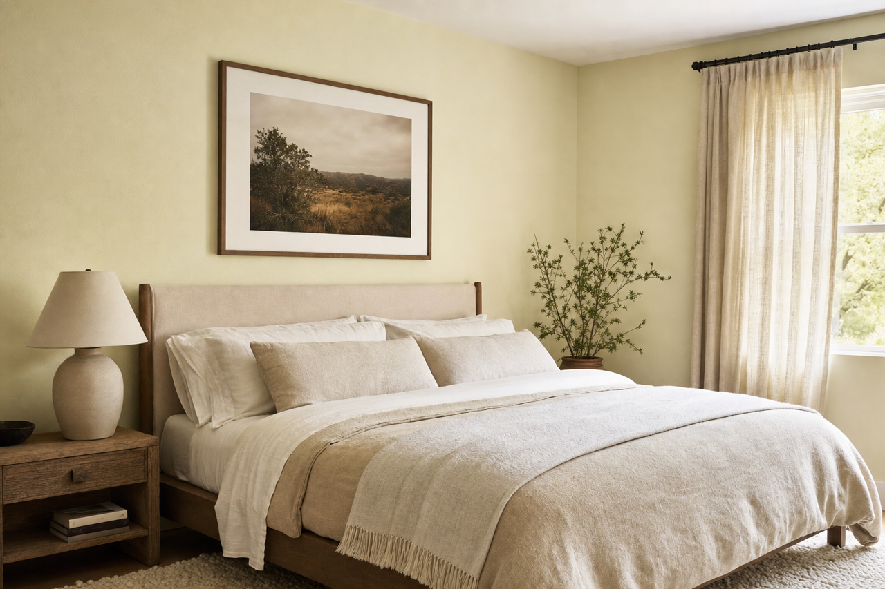 Springview Green by Benjamin Moore on interiors