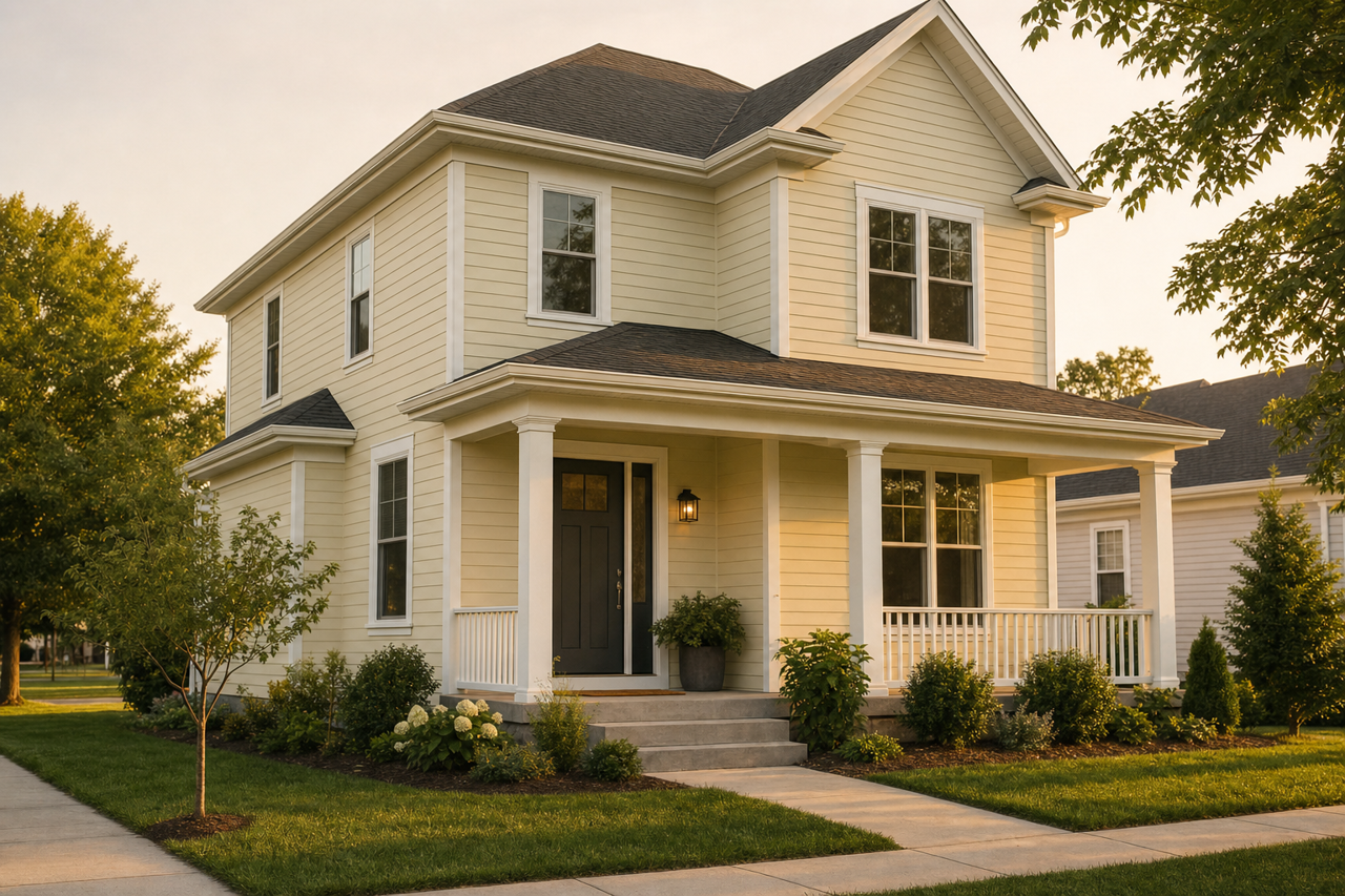 Dune Grass by Benjamin Moore on exterior