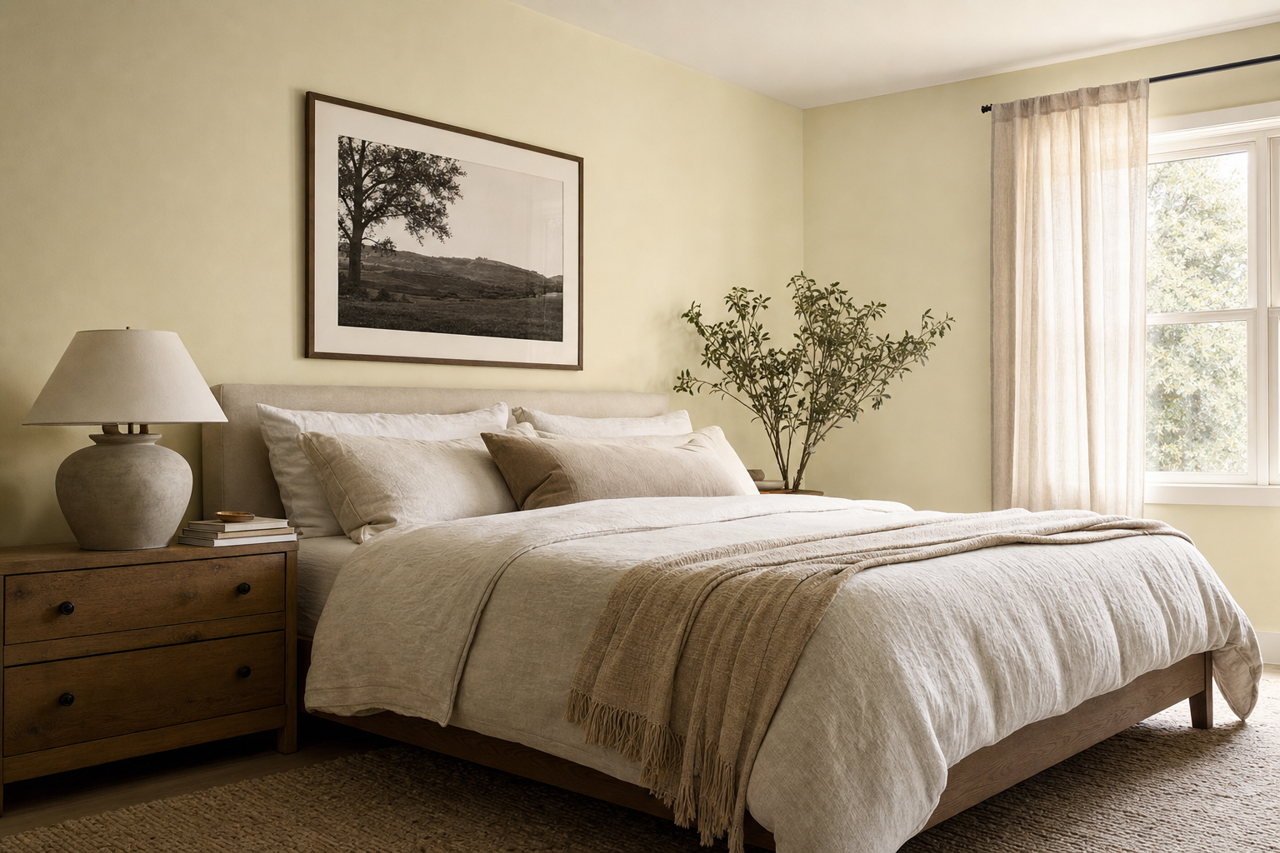 Dune Grass by Benjamin Moore on interiors