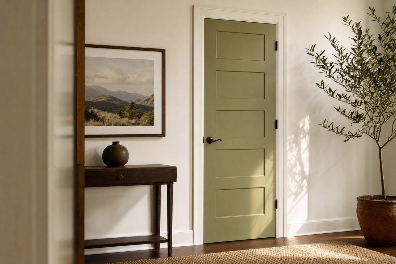Chopped by Benjamin Moore on interior-doors