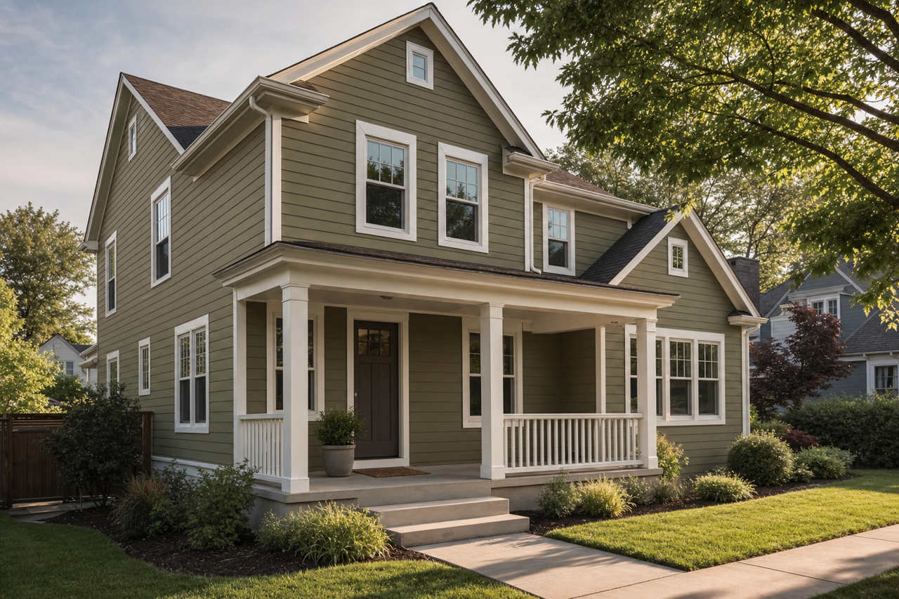 Shady by Benjamin Moore on exterior