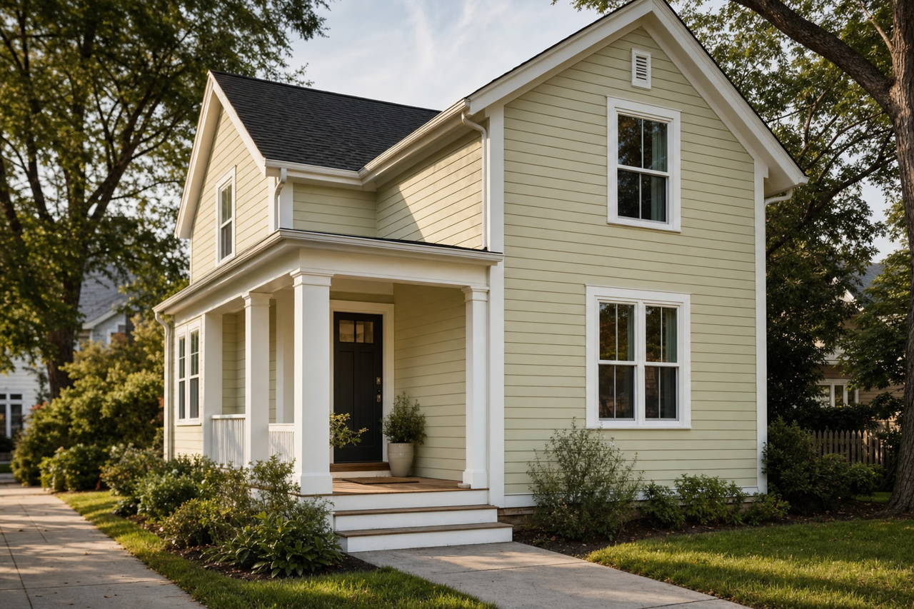 Maidenhair by Benjamin Moore on exterior