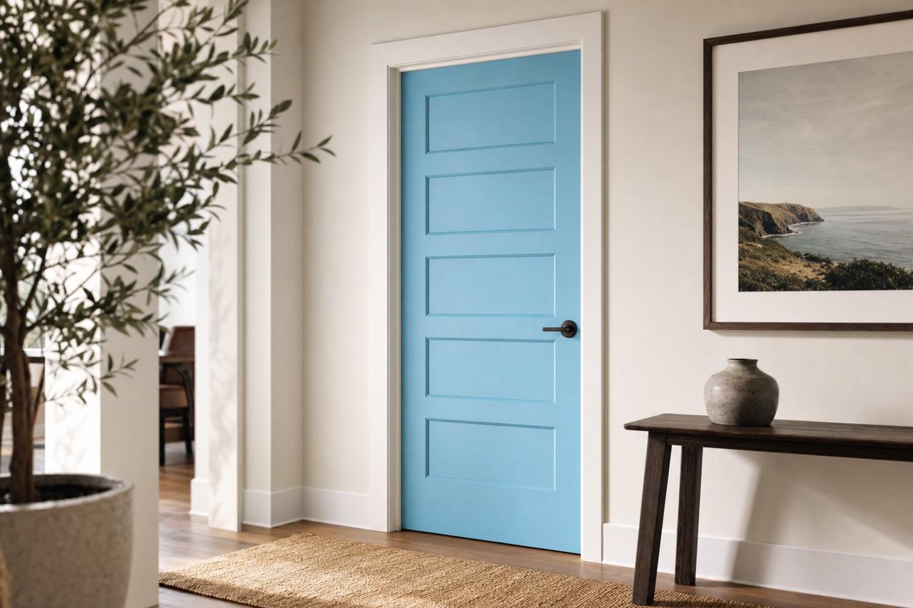 Water Fountain by Valspar on interior-doors