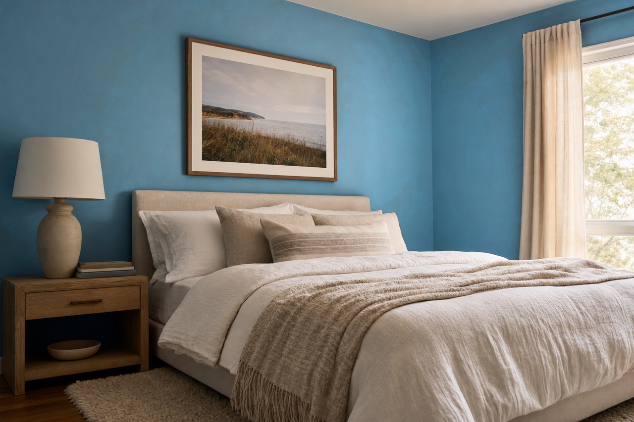 Rolling Sea by Valspar on interiors
