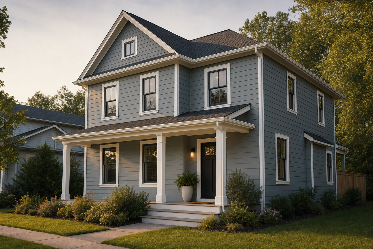 Academy Gray by Valspar on exterior