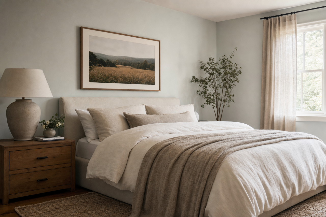 Northern Sky by Valspar on interiors