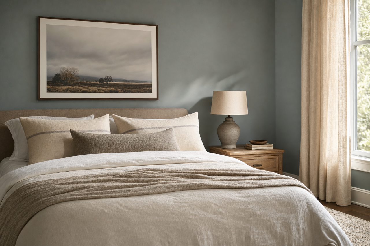 Northern Juniper by Valspar on interiors