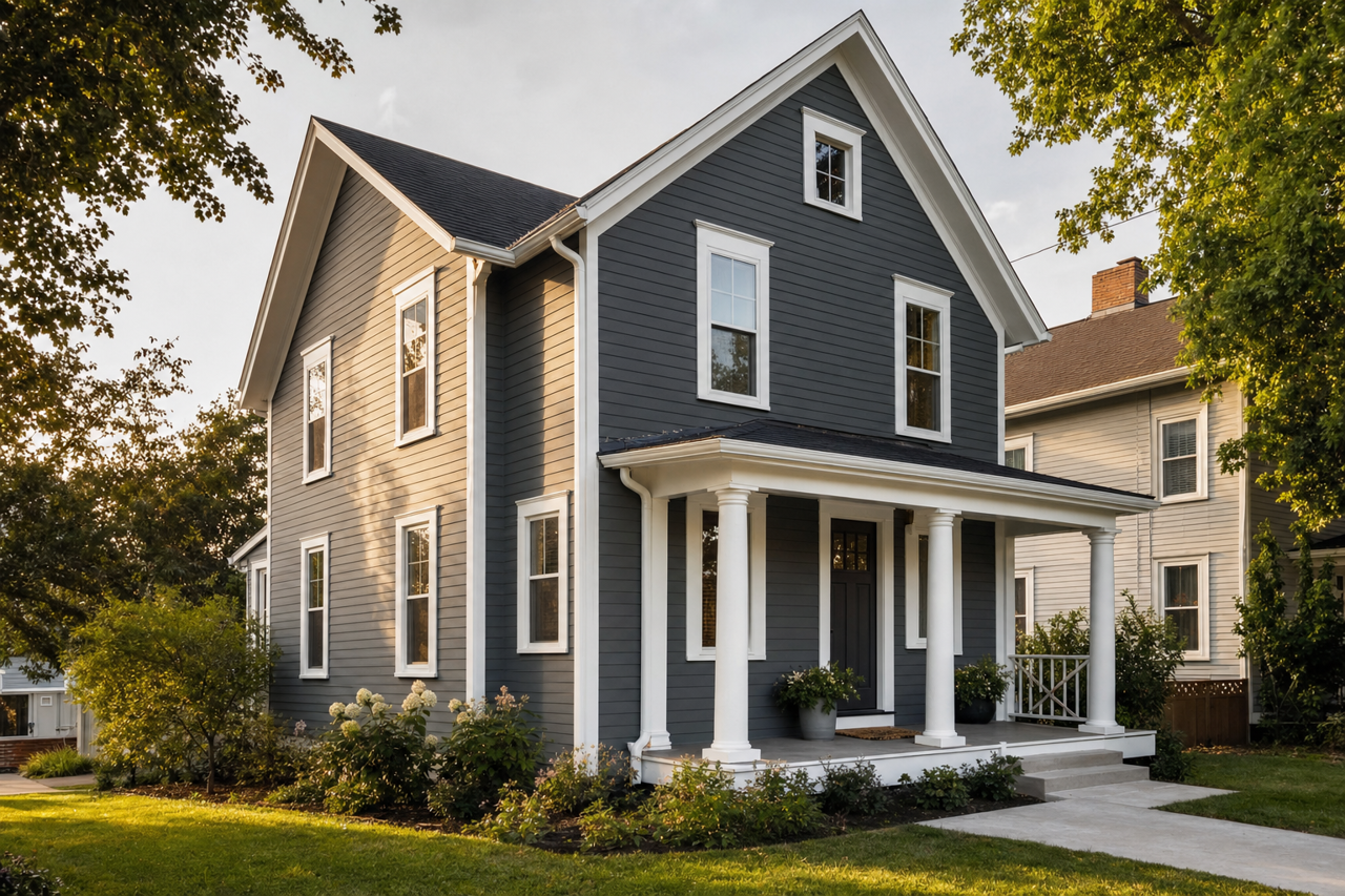 Slate Court by Valspar on exterior
