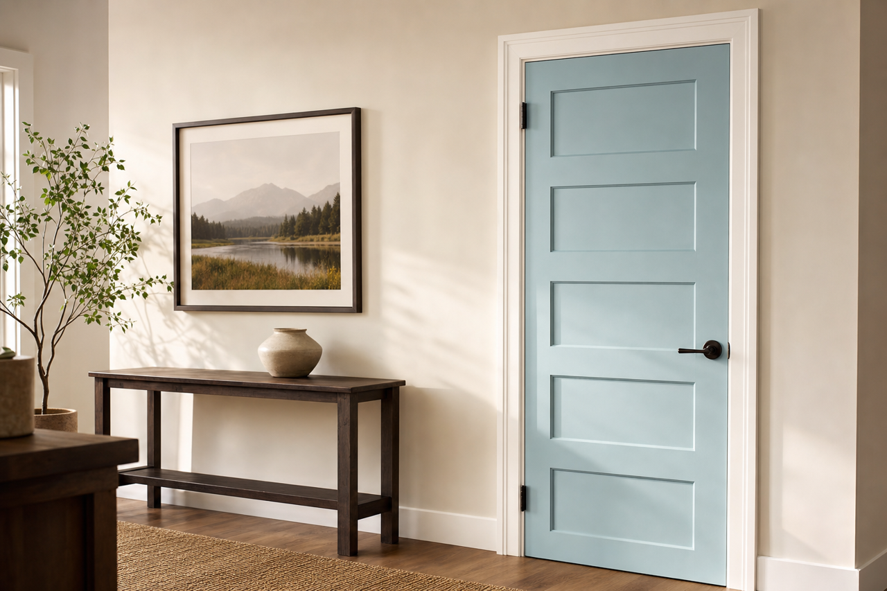 High Noon by Valspar on interior-doors