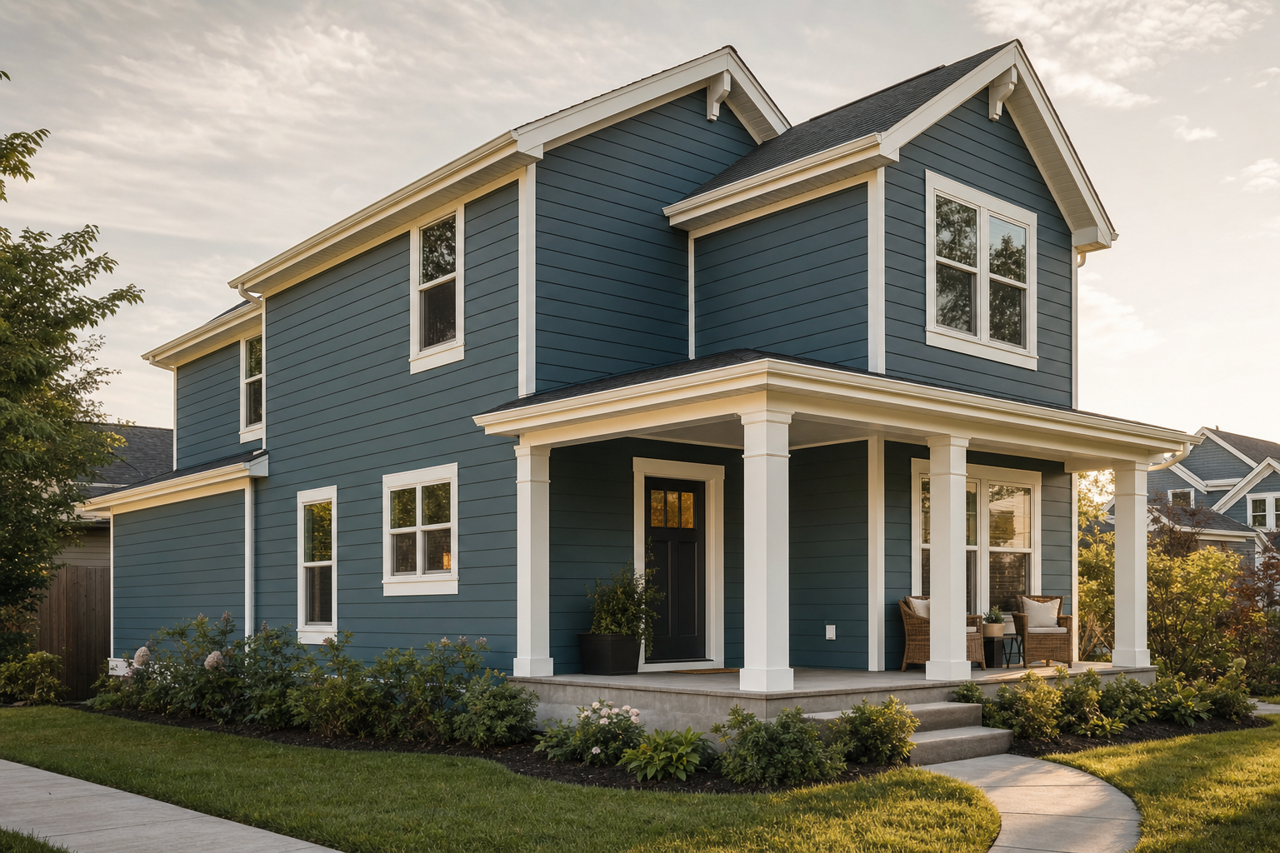 Perfect Storm by Valspar on exterior