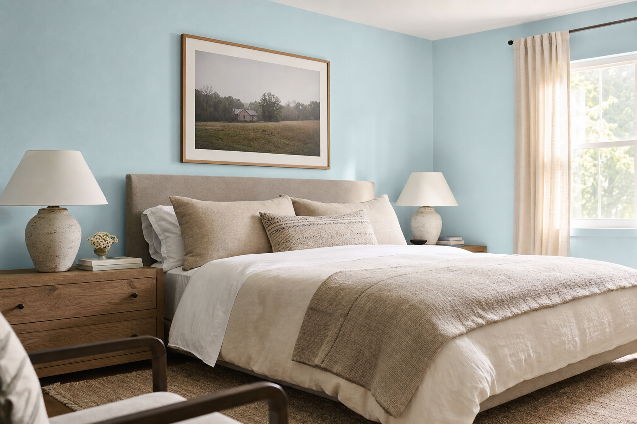 Blue Tradition by Valspar on interiors