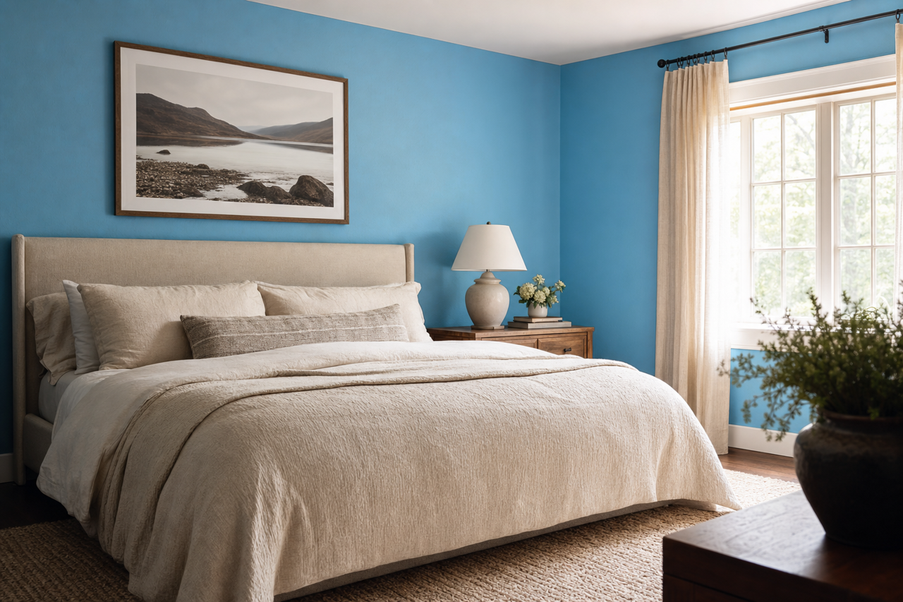 Rushing Rapids by Valspar on interiors
