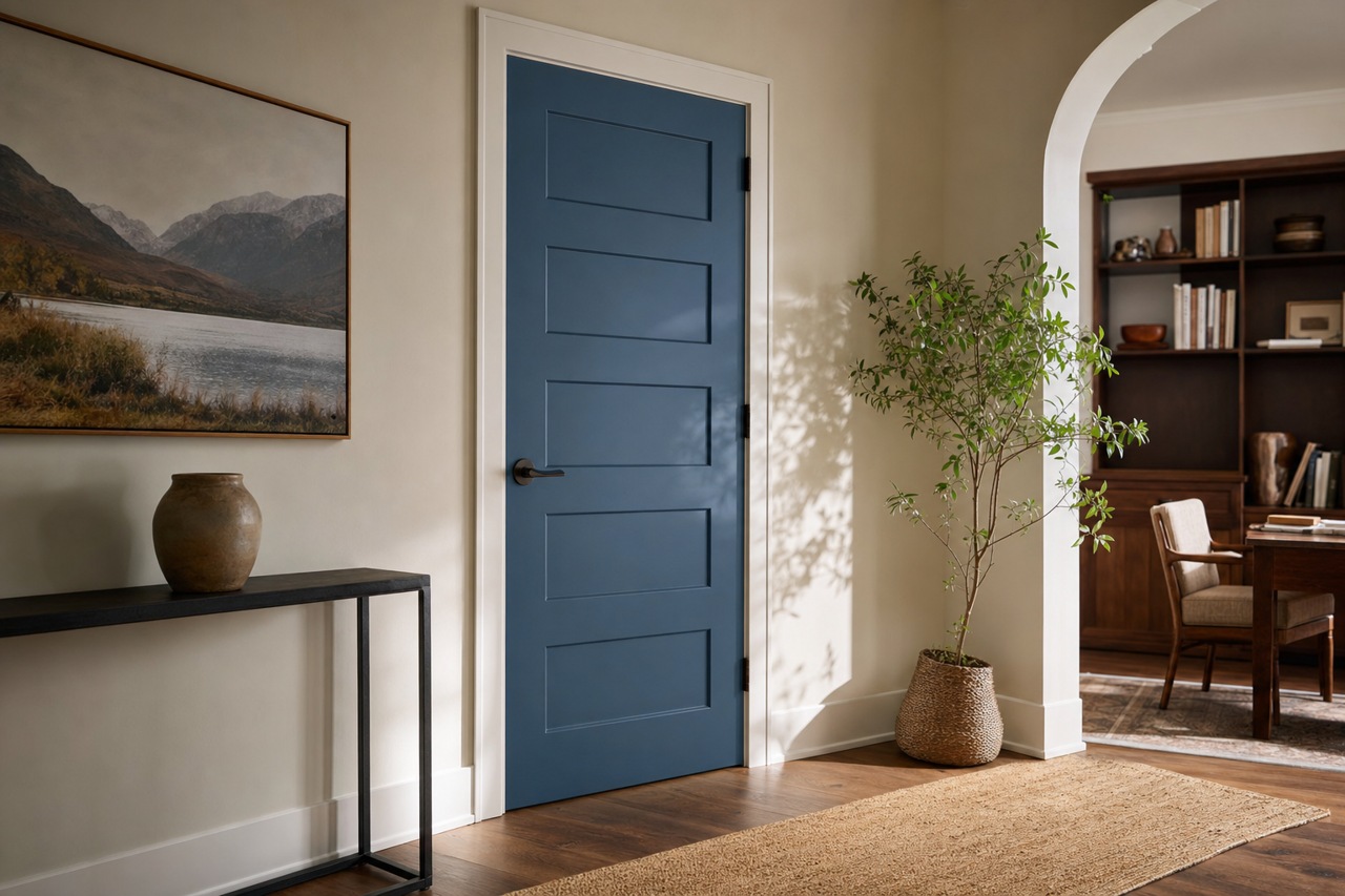 Deep Sea Diving by Valspar on interior-doors